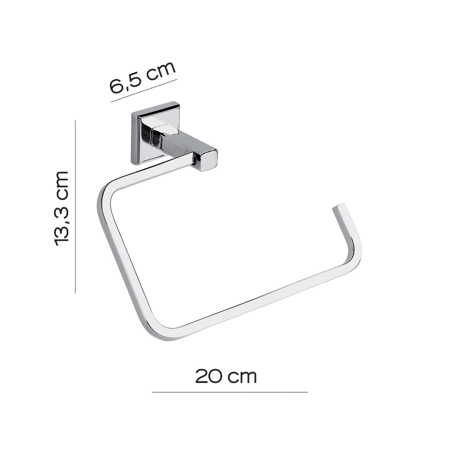 Portasalviette ad anello in acciaio inox AISI 304 Colorado di Gedy - Cromato by CeramicStore | Lo specialista del tuo bagno
