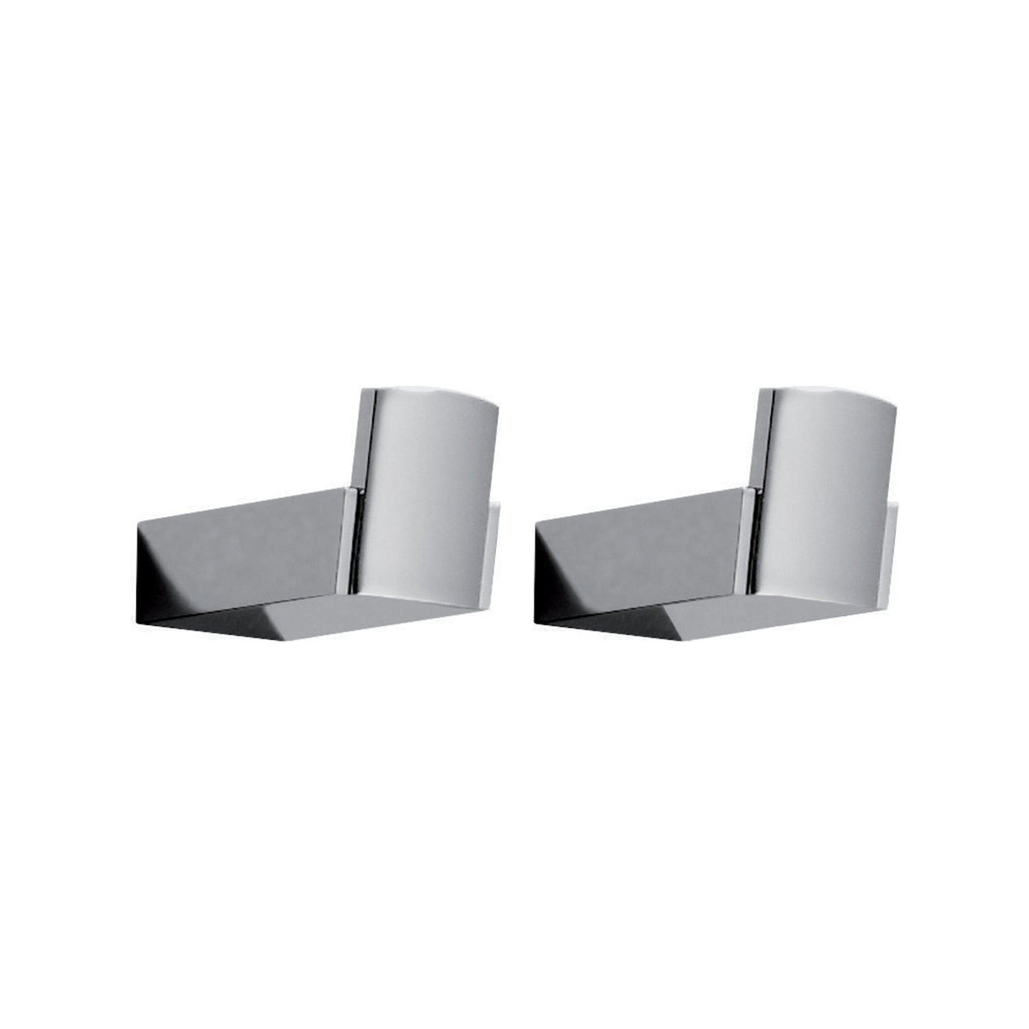 Appendiabiti 2 pezzi a parete Kent di Gedy - Cromato by CeramicStore | Lo specialista del tuo bagno