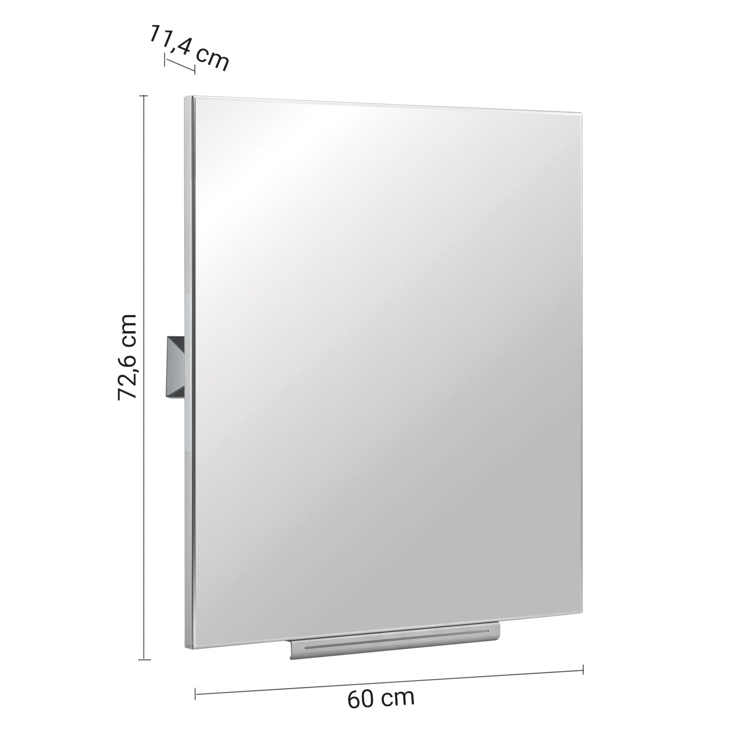 Specchio infrangibile basculante 60x74 cm modello Prima Classe di Gedy by CeramicStore | Lo specialista del tuo bagno