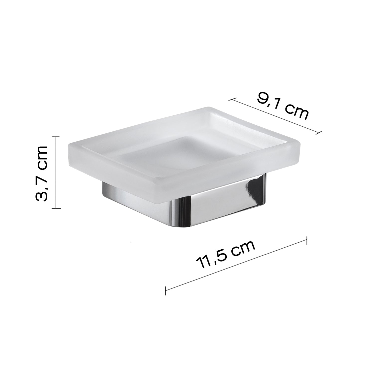 Portasapone in Ottone e Cromall Gedy serie Samoa - Cromato by CeramicStore | Lo specialista del tuo bagno