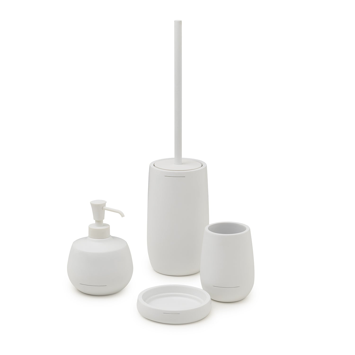 Portasapone in resina Gedy serie Kira - Bianco
