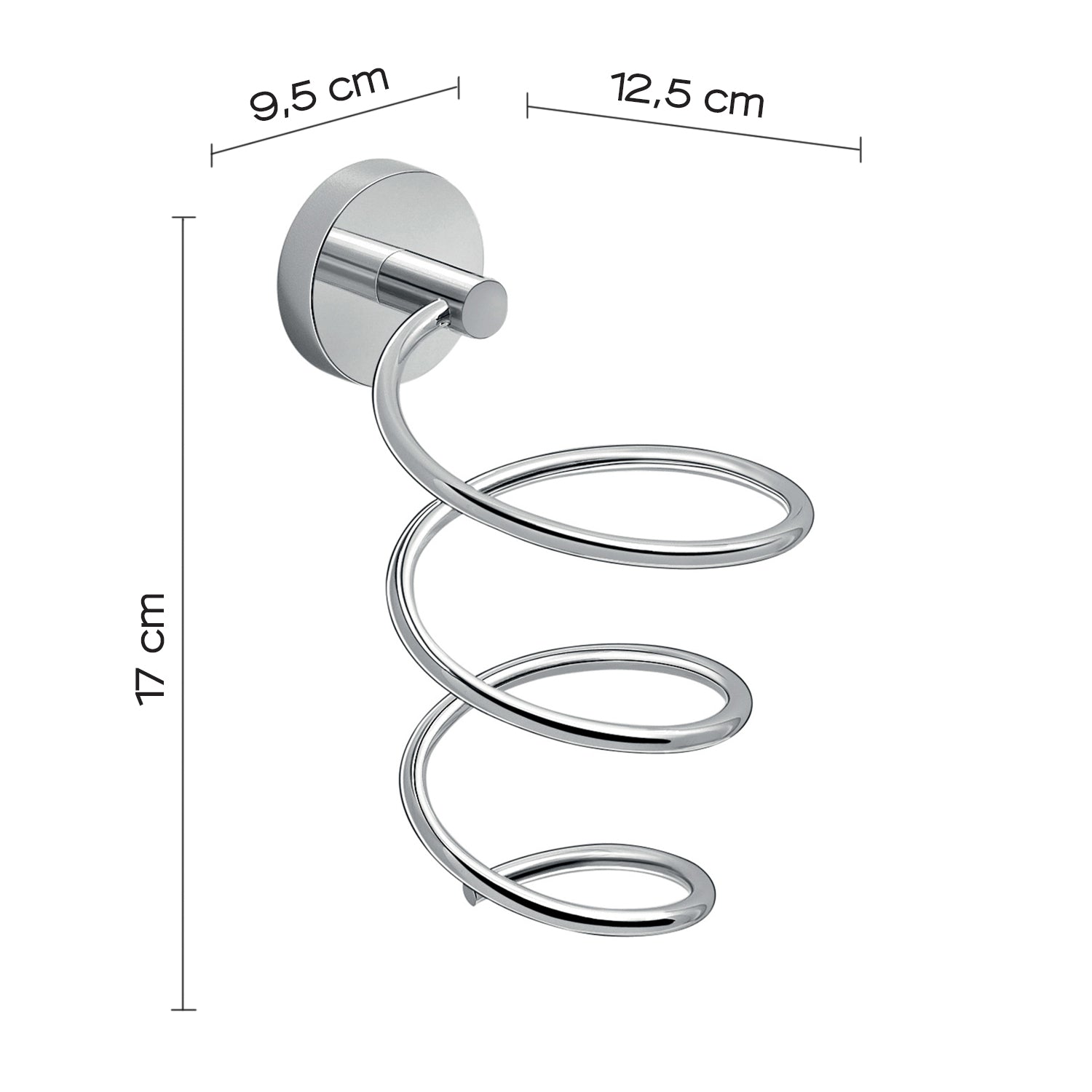 Gedy Porta Phon A Muro In Acciaio Inox Eros - Cromato by CeramicStore | Lo specialista del tuo bagno