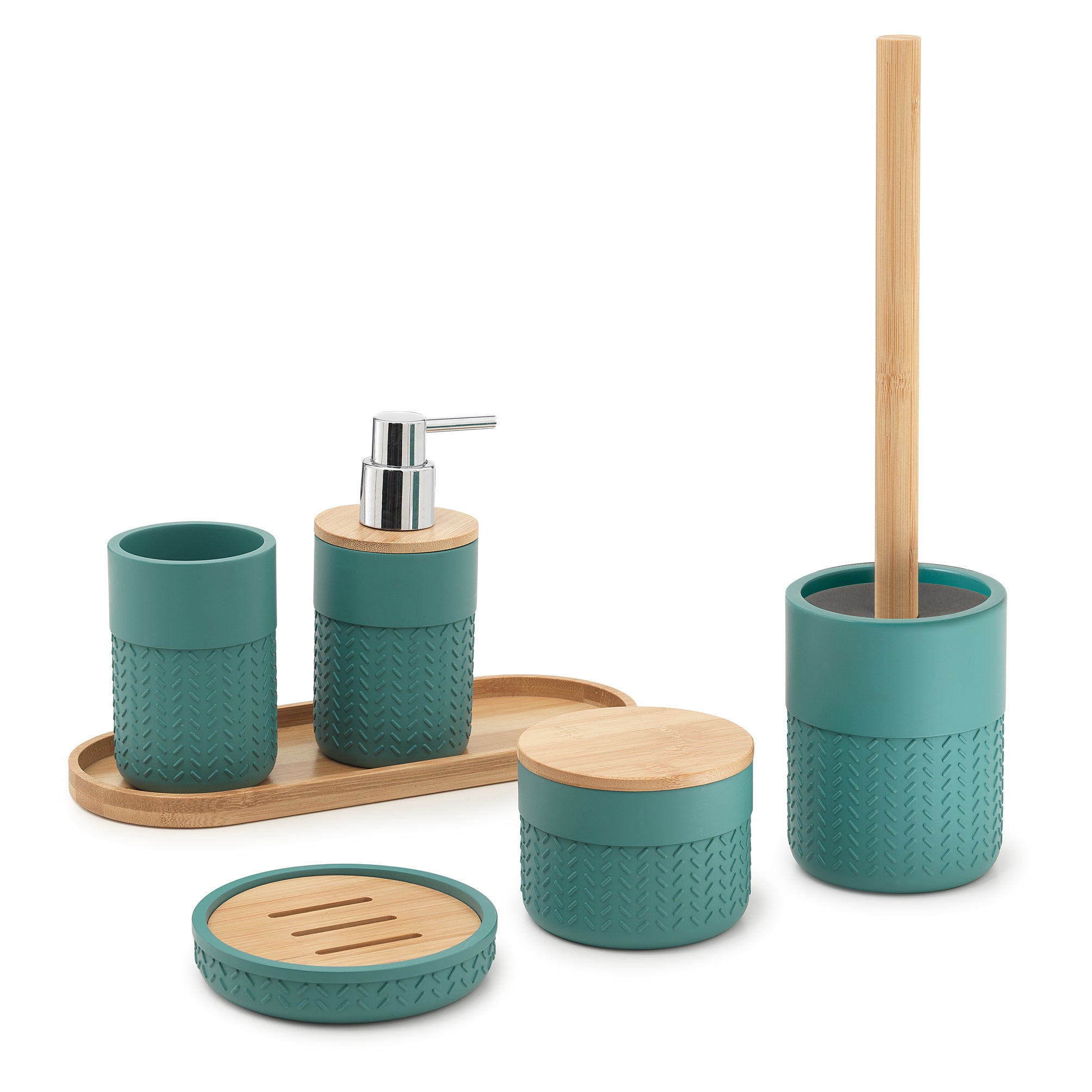 Contenitore da appoggio Gedy serie Thea - Naturale/Verde by CeramicStore | Lo specialista del tuo bagno