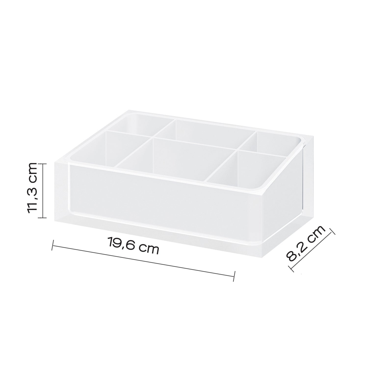 Organizer da appoggio Gedy serie Rainbow - Bianco by CeramicStore | Lo specialista del tuo bagno