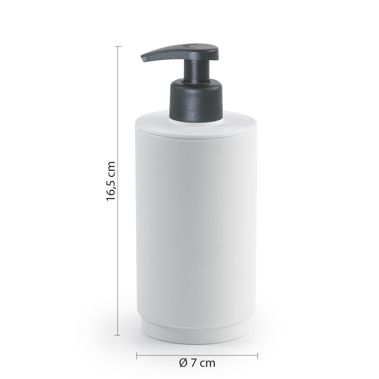 Dosasapone in resina Gedy serie Sharon - Bianco Matt
