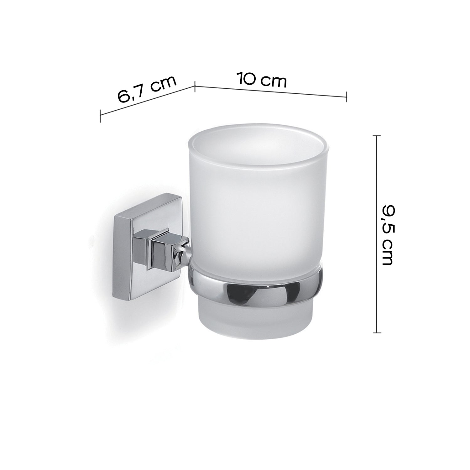 Portaspazzolini a muro di Gedy serie Olimpo - Cromato by CeramicStore | Lo specialista del tuo bagno