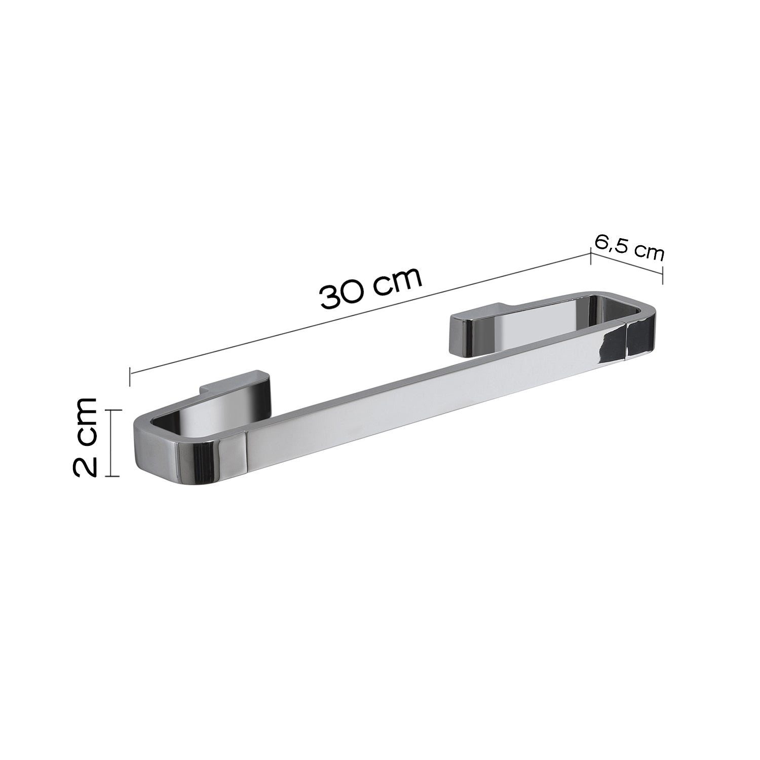Portasalviette 30 cm in Ottone e Cromall Gedy serie Samoa - Cromato by CeramicStore | Lo specialista del tuo bagno