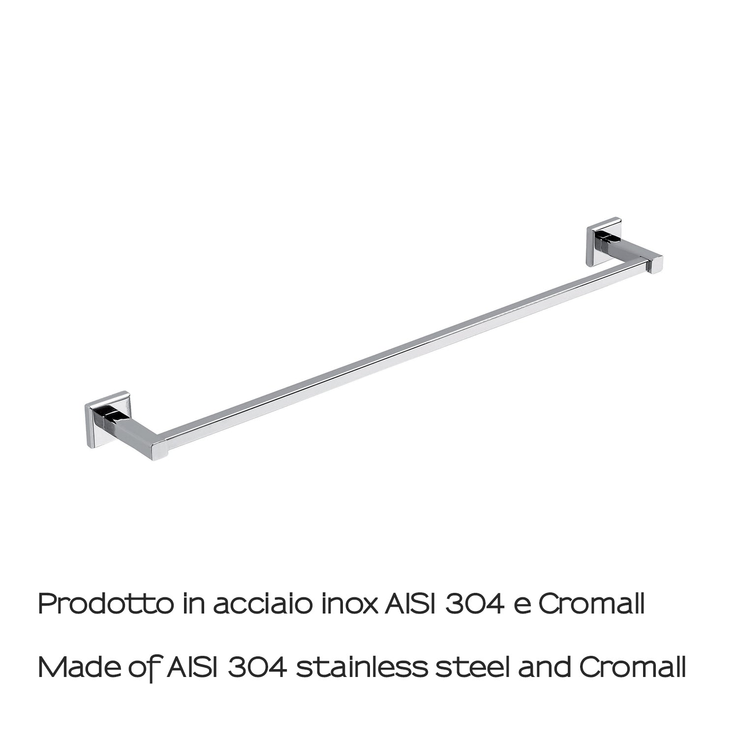 Portasalviette 60 cm in acciaio inox AISI 304 Colorado di Gedy - Cromato by CeramicStore | Lo specialista del tuo bagno
