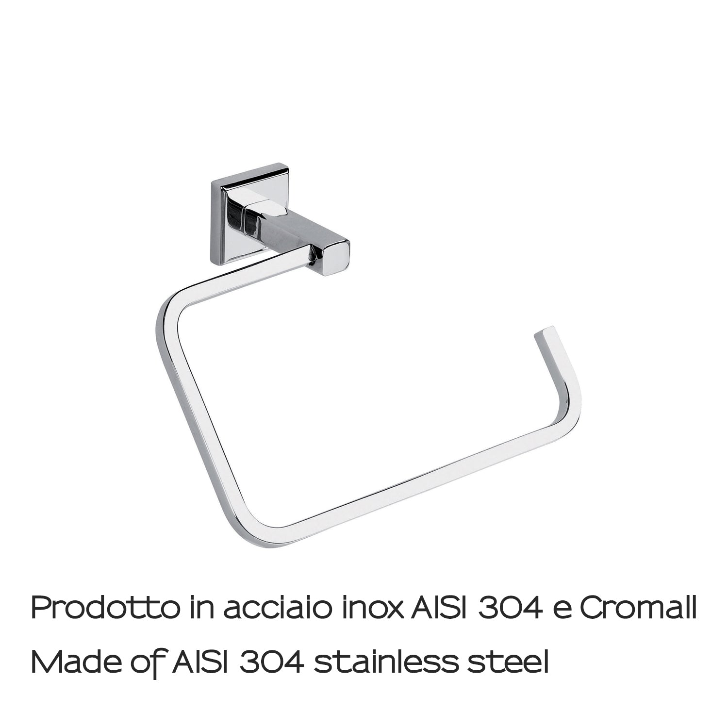 Portasalviette ad anello in acciaio inox AISI 304 Colorado di Gedy - Cromato by CeramicStore | Lo specialista del tuo bagno