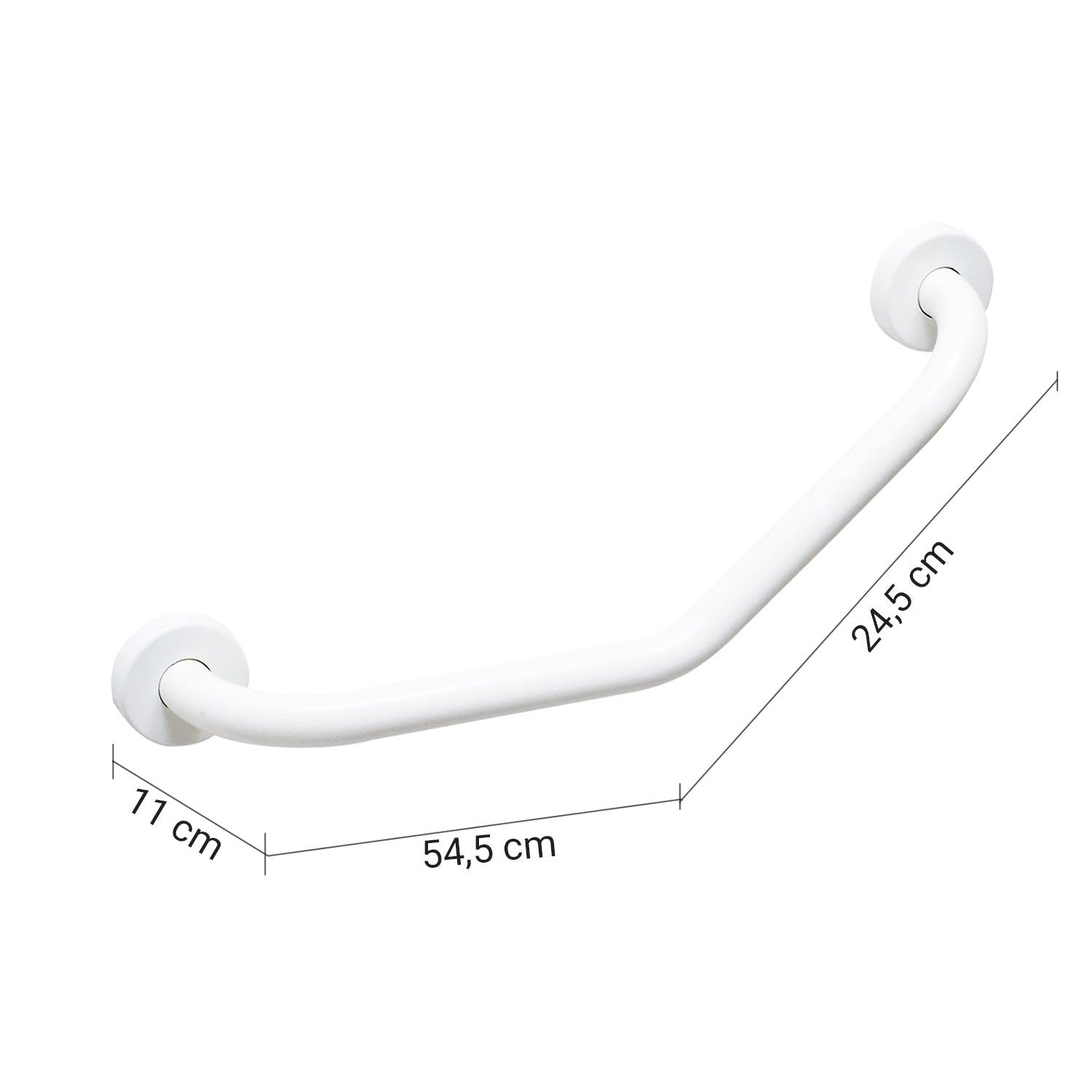 Sostegno a 135° modello Fortis di Gedy - Bianco by CeramicStore | Lo specialista del tuo bagno
