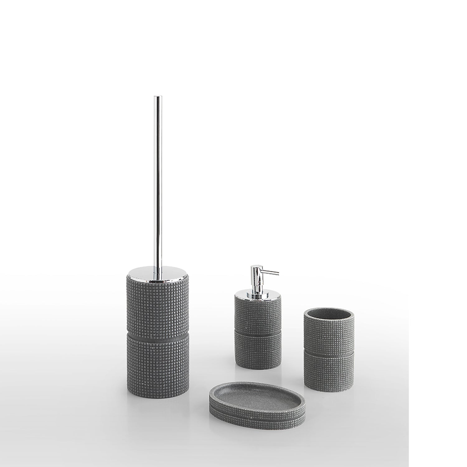 Scopino in resina Gedy serie Petra - Grigio by CeramicStore | Lo specialista del tuo bagno