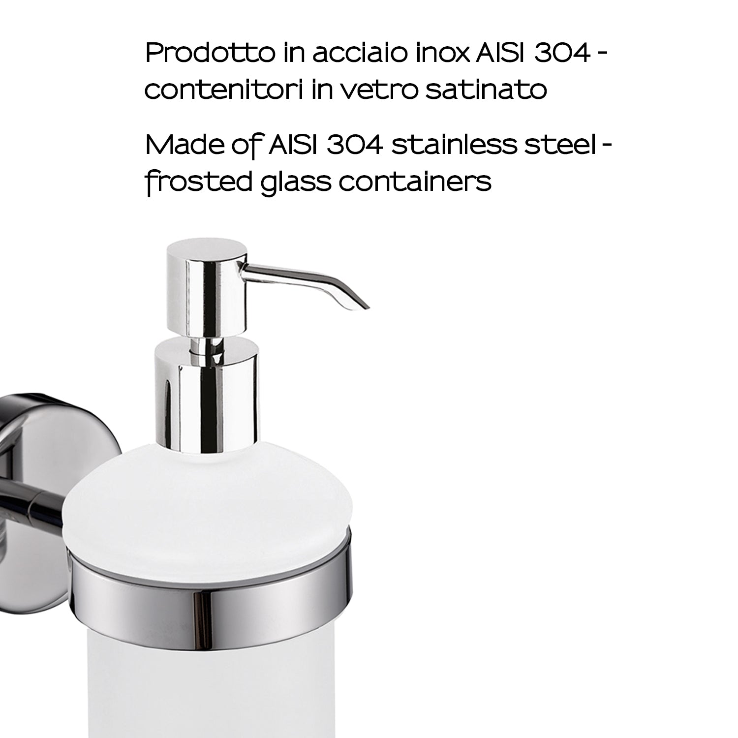 Dosasapone in Acciaio Inox AISI 304 Gedy serie Project - Lucido by CeramicStore | Lo specialista del tuo bagno