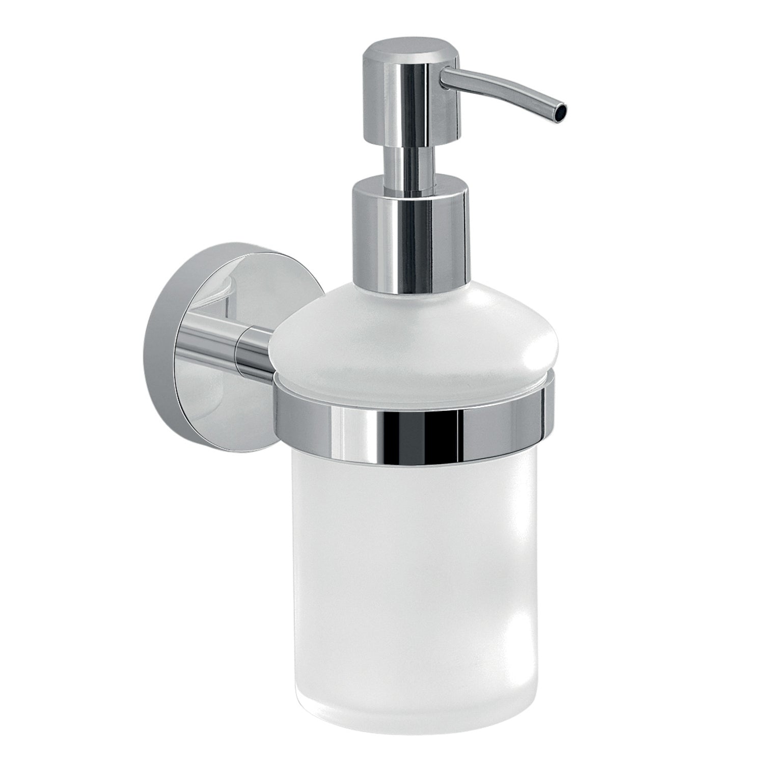Dosasapone a muro in Acciaio Inox con erogatore in acciaio cromato Eros di Gedy - Cromato by CeramicStore | Lo specialista del tuo bagno