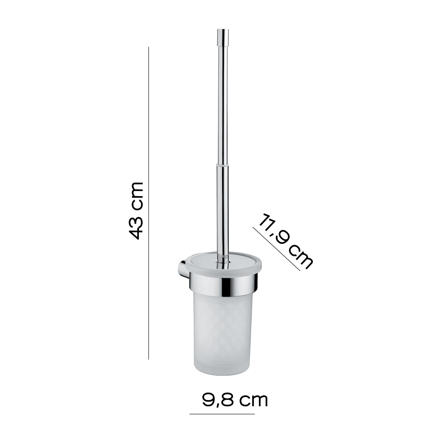Scopino a parete Gedy serie Azzorre - Cromato by CeramicStore | Lo specialista del tuo bagno