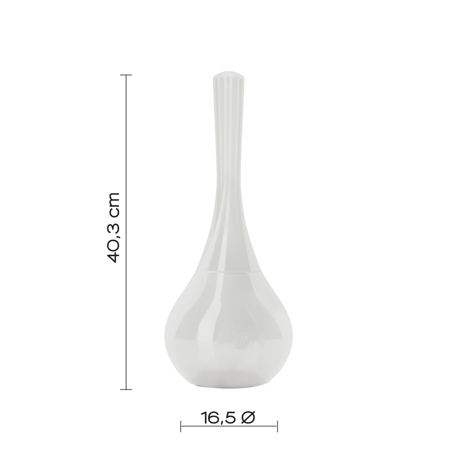 Scopino wc in ceramica con ciuffo in setole Gedy modello Azalea - Bianco by CeramicStore | Lo specialista del tuo bagno