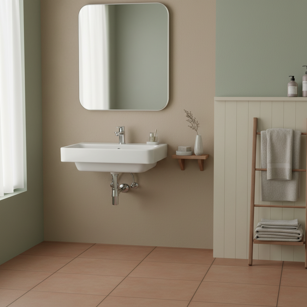 Lavabo da Appoggio Sospeso Ideal Standard I.LIFE B 45x38 Con foro rubinetto
