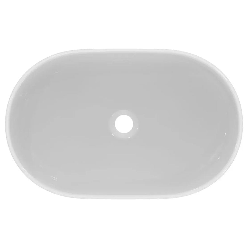 Lavabo da appoggio Ovale Ideal Standard i.life O 55x36 bianco Lucido Art T573201