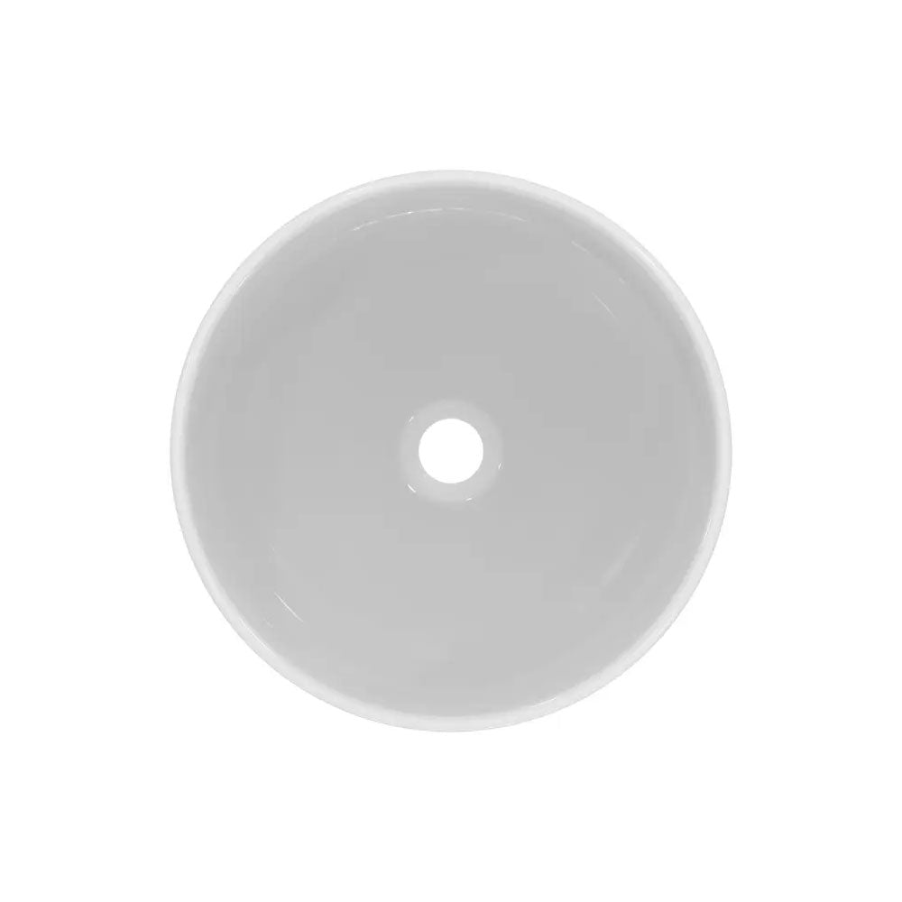 Lavabo da appoggio Rotondo Ideal Standard i.life O diam. 40 cm bianco Lucido con Foro Rubinetto Art T573301