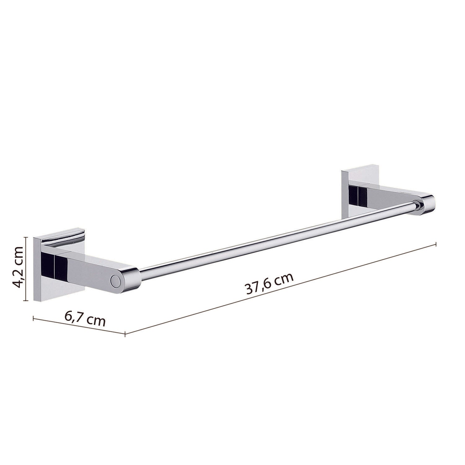 Porta asciugamani 35 cm in Acciaio Inox di Gedy serie New Jersey - Cromato by CeramicStore | Lo specialista del tuo bagno