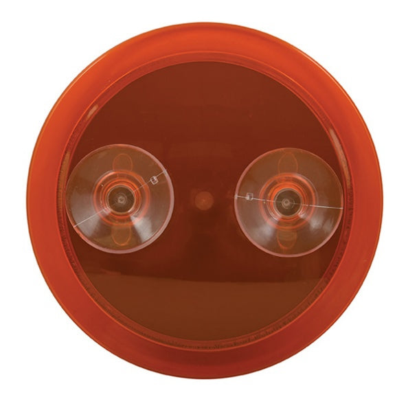 Specchio da bagno ingranditore rotondo con ventosa colore arancione by CeramicStore | Lo specialista del tuo bagno