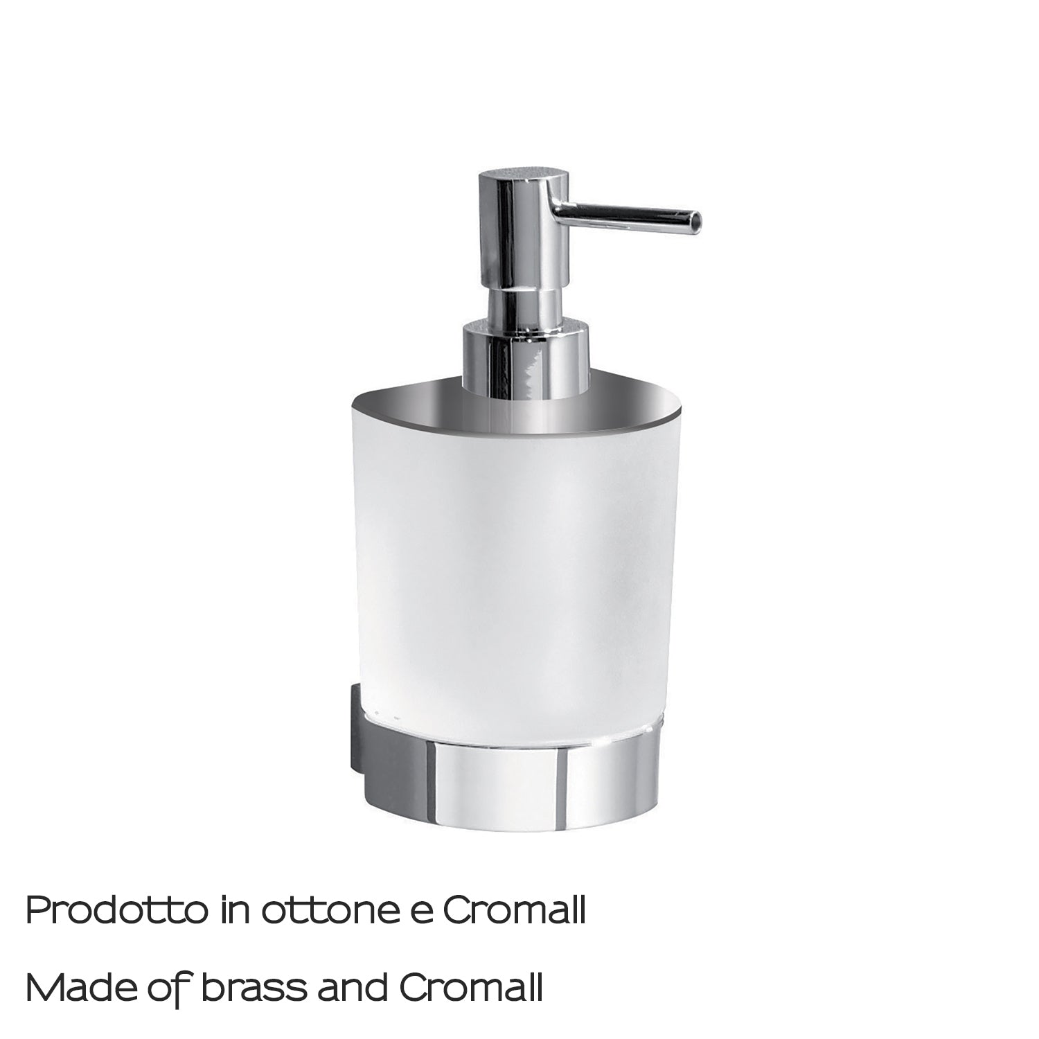 Dosasapone con erogatore in Cromall a parete Kent di Gedy - Cromato by CeramicStore | Lo specialista del tuo bagno