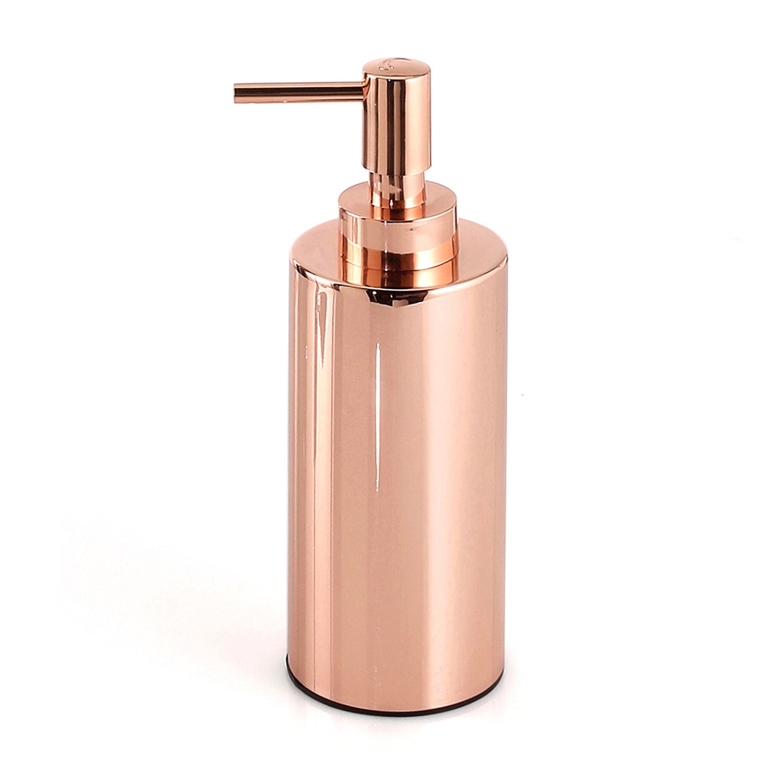 Dispenser sapone in Acciaio Inox con erogatore in plastica ramata di Gedy serie Elettra - Rame