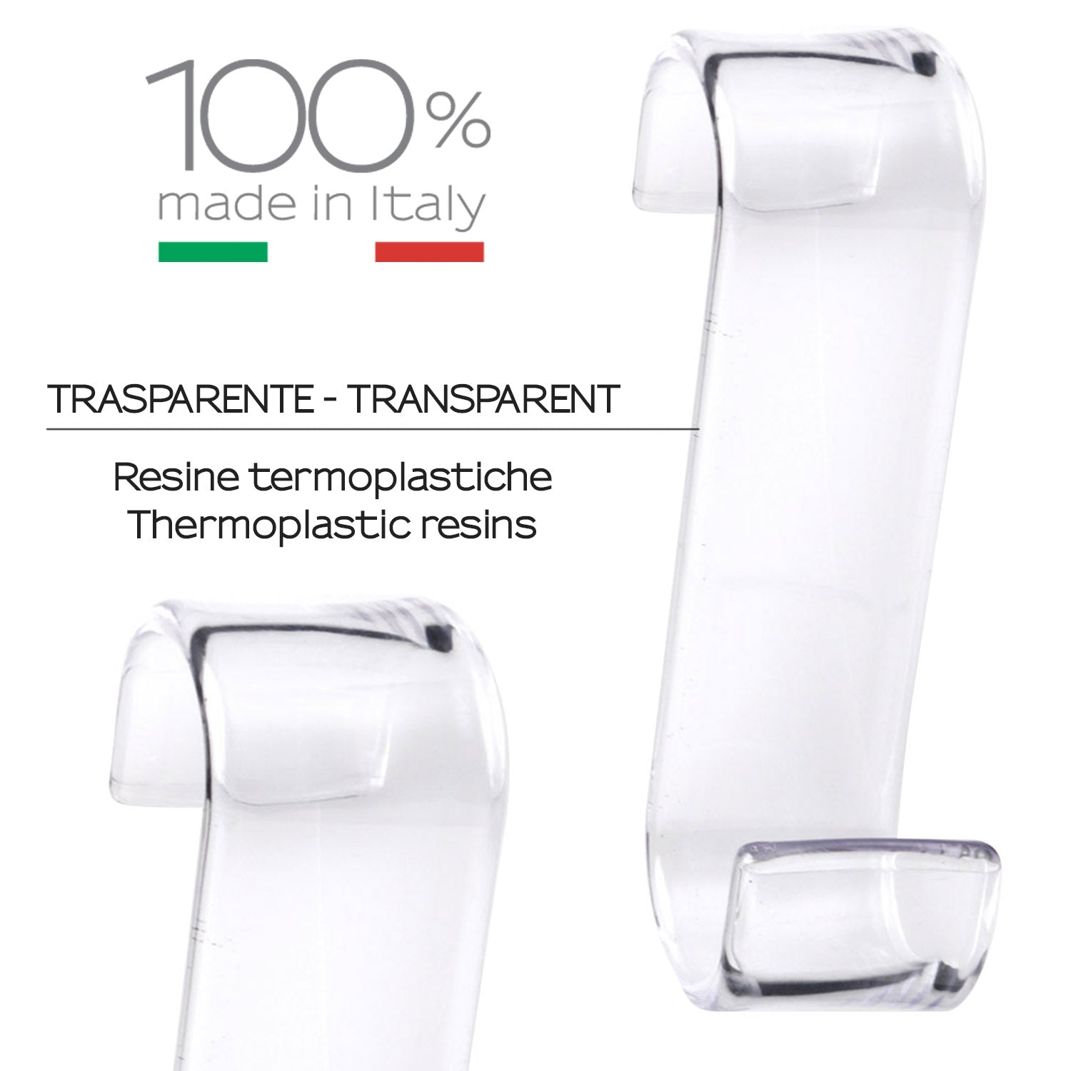 Appendiabiti per termoarredo modello Merlino - Trasparente by CeramicStore | Lo specialista del tuo bagno