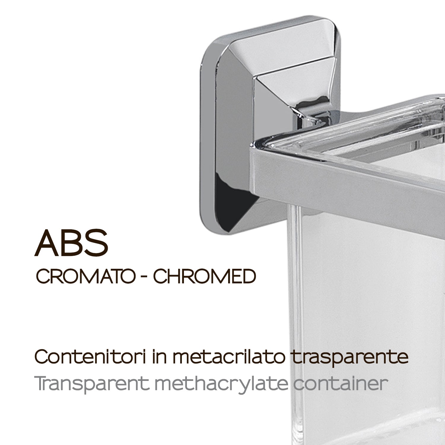 Portaspazzolini con ventosa Gedy Ventus cm 10x12.2x12.5 in Acciaio Inox by CeramicStore | Lo specialista del tuo bagno