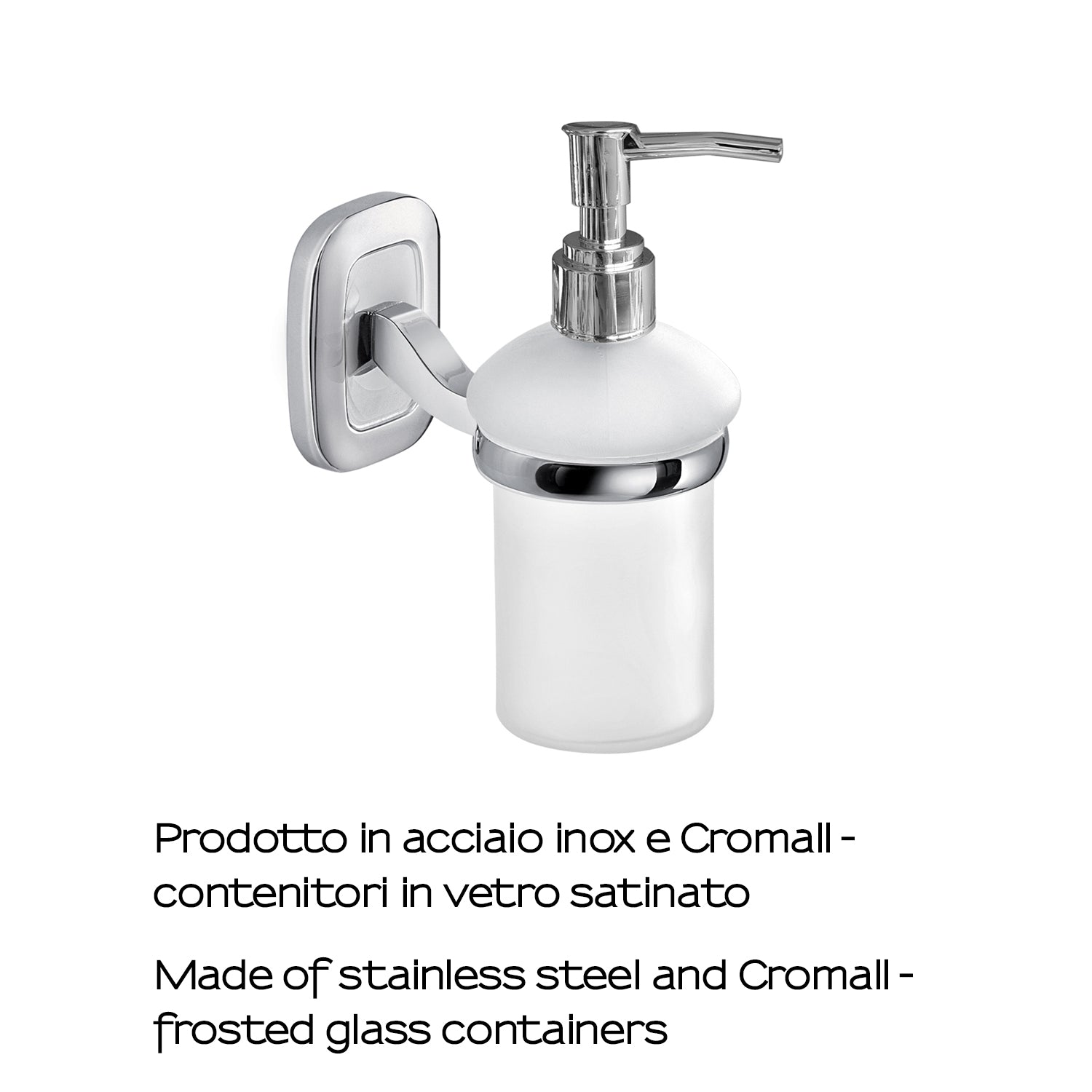 Dispenser sapone a parete di Gedy serie Everest - Cromato by CeramicStore | Lo specialista del tuo bagno
