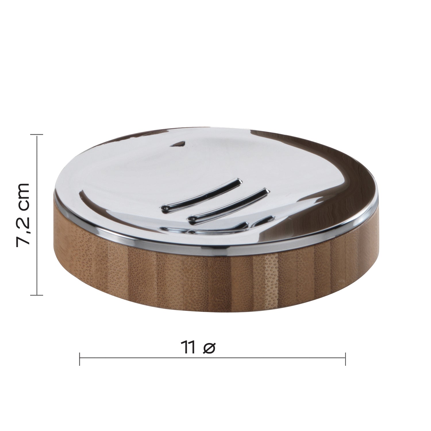 Portasapone in bamb๠Gedy serie Altea - Naturale