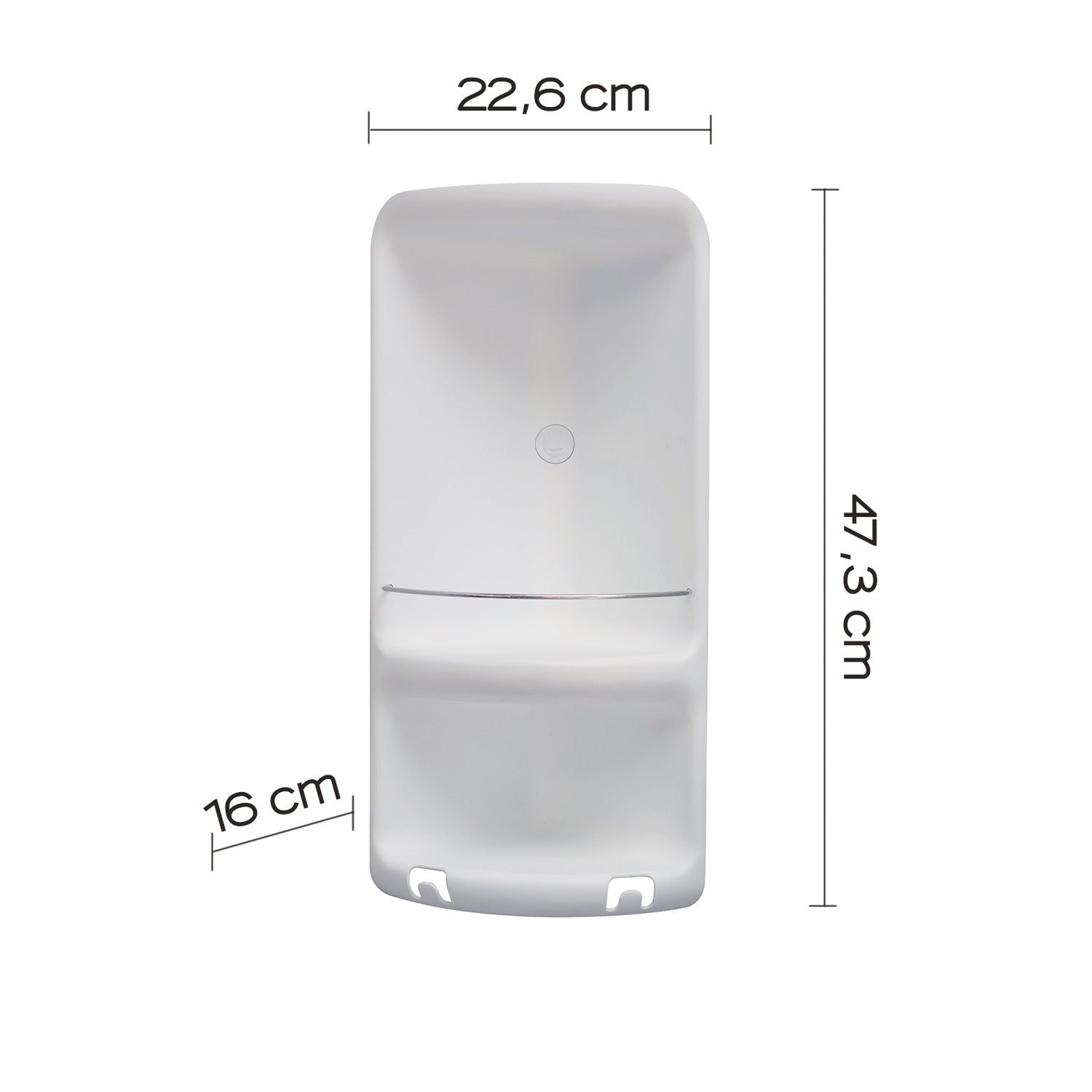 Portaoggetti doccia angolare Caesar in Acciaio Inox di Gedy - Bianco by CeramicStore | Lo specialista del tuo bagno