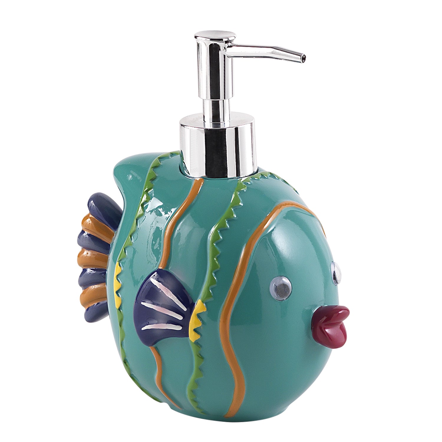 Dosasapone con erogatore in plastica caromata Gedy serie Dori - Turchese