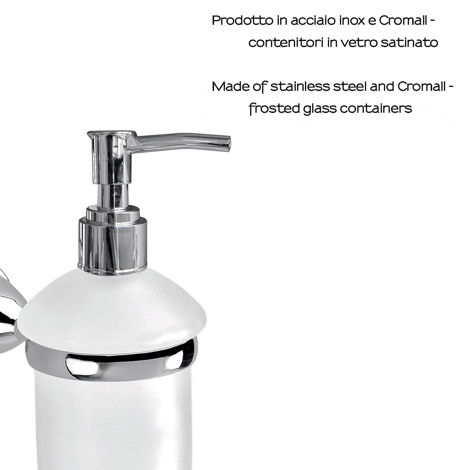 Dispenser sapone in Acciaio Inox Genziana di Gedy - Cromato by CeramicStore | Lo specialista del tuo bagno
