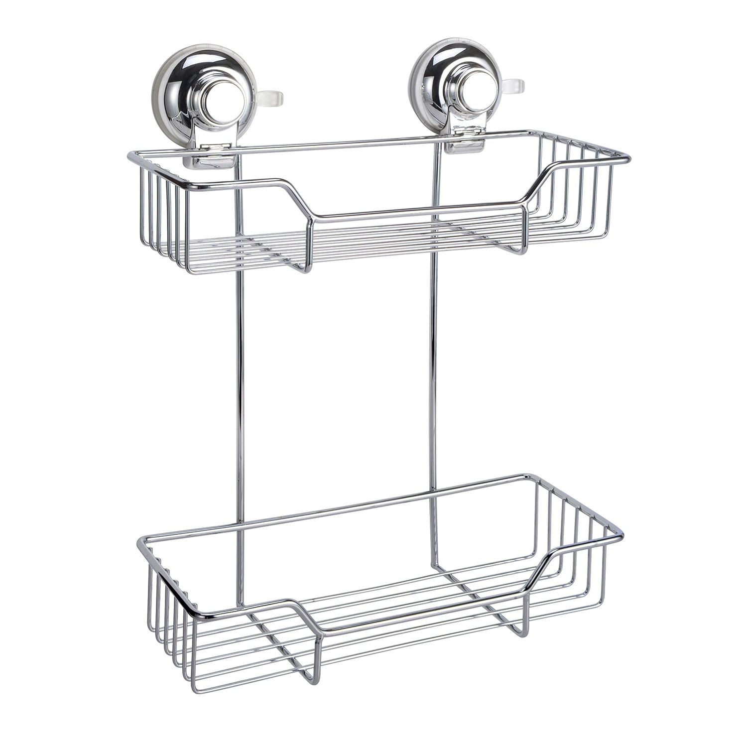 Portaoggetti doccia doppio in filo di Gedy serie Hot - Cromato by CeramicStore | Lo specialista del tuo bagno