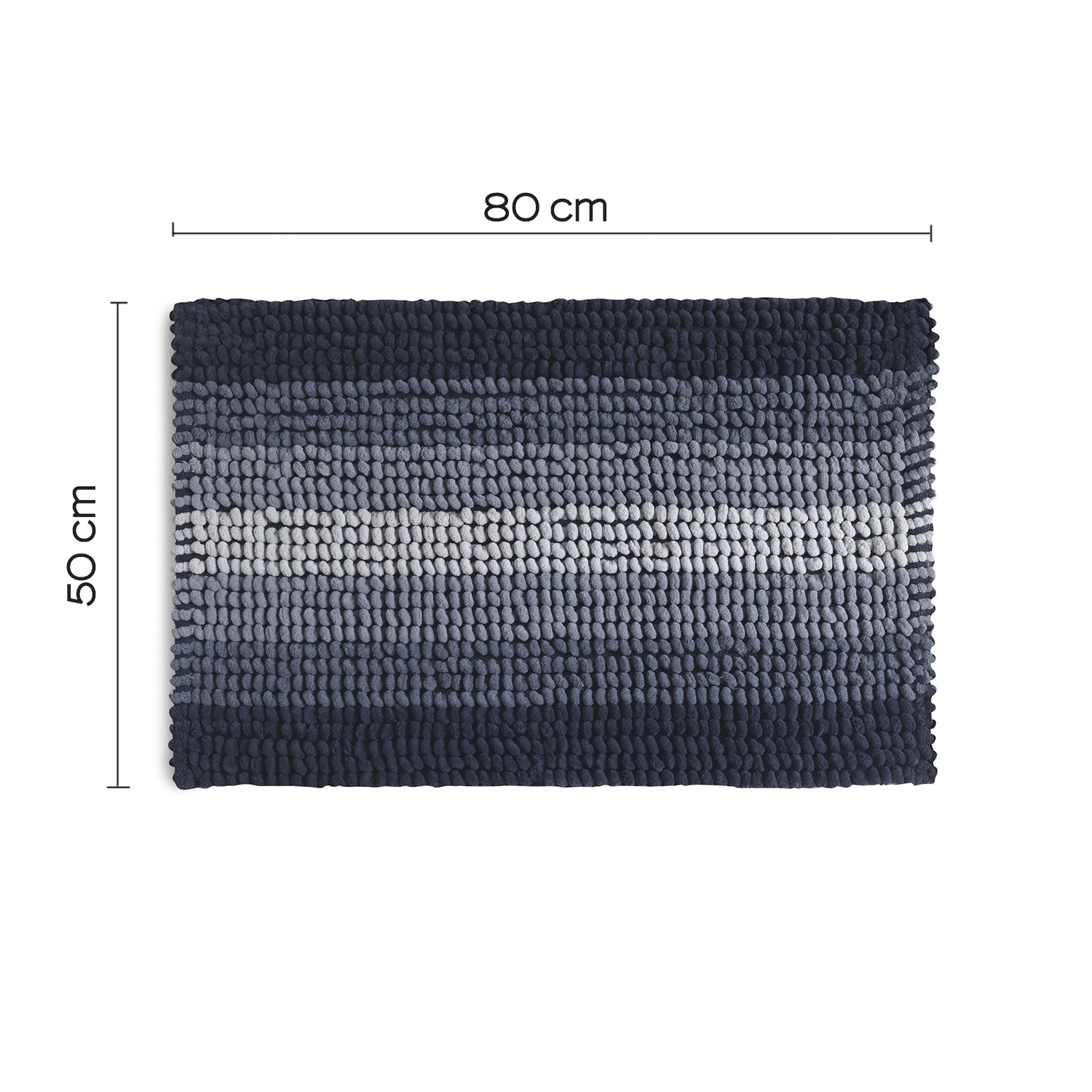 Tappeto 50x80 in cotone e poliestere con fondo antiscivolo Bubble di Gedy - Blu by CeramicStore | Lo specialista del tuo bagno