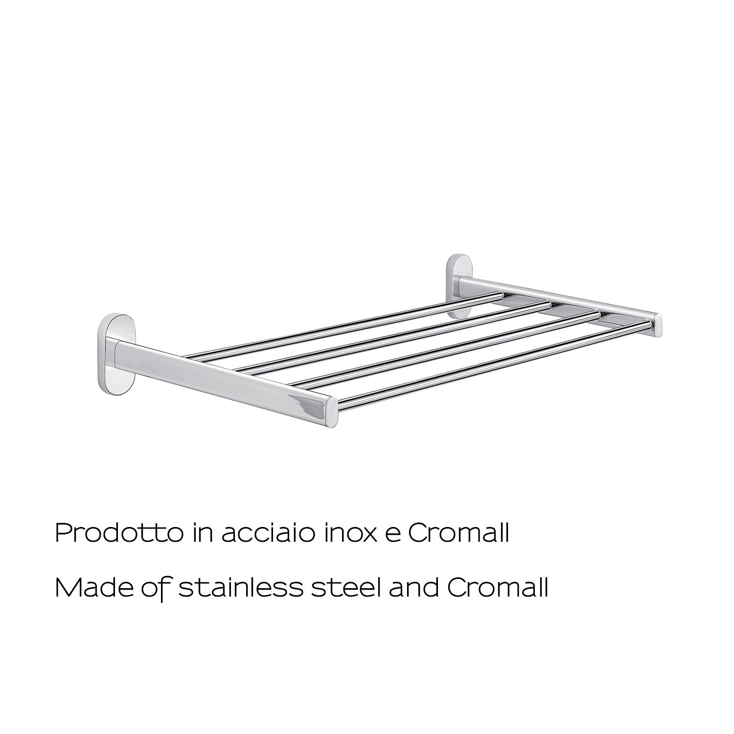 Mensola portasciugamani in Acciaio Inox Gedy serie Febo - Cromato by CeramicStore | Lo specialista del tuo bagno