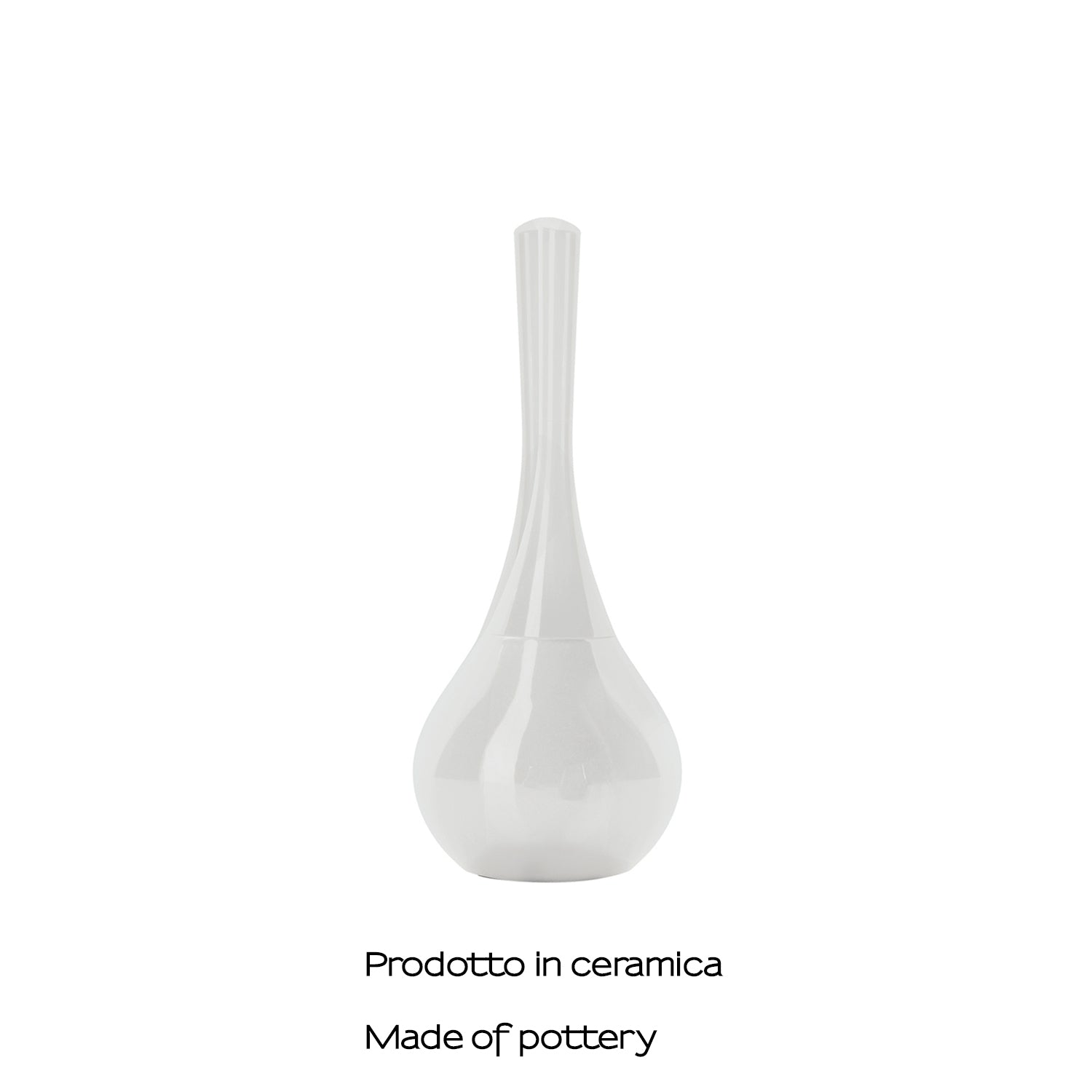 Scopino wc in ceramica con ciuffo in setole Gedy modello Azalea - Bianco by CeramicStore | Lo specialista del tuo bagno