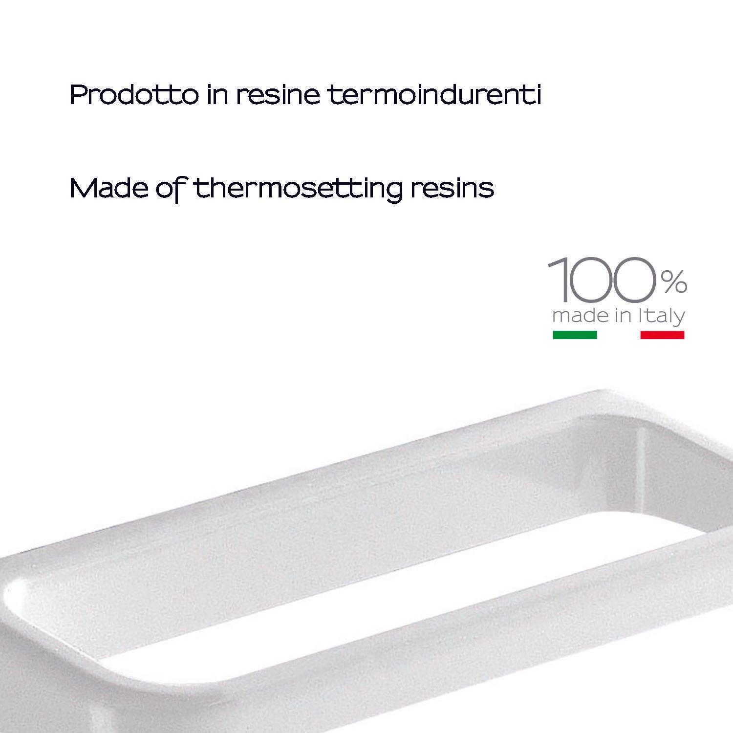 Porta asciugamani 32 cm a parete di Gedy serie Darios - Bianco by CeramicStore | Lo specialista del tuo bagno
