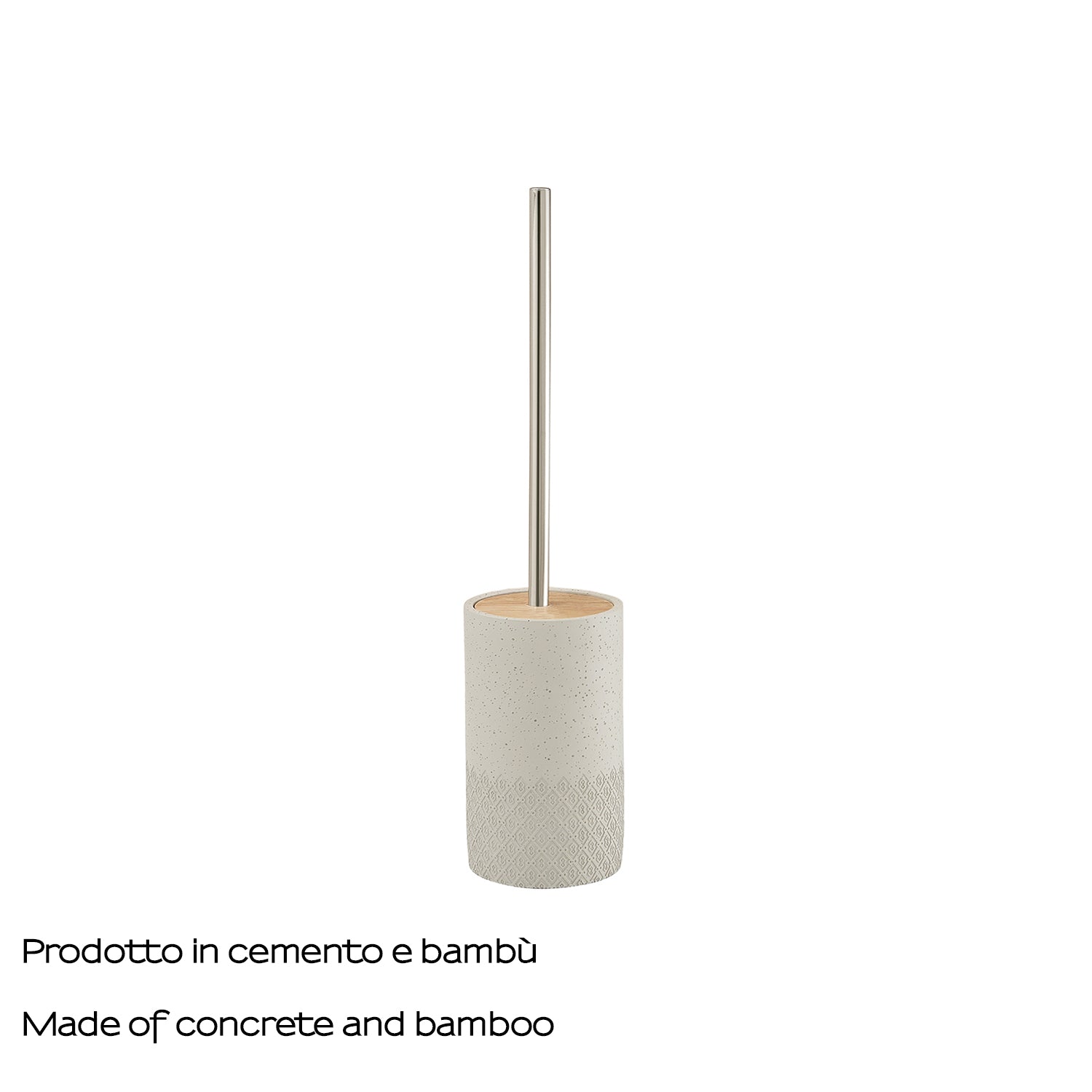 Scopino in cemento e bamb๠Gedy serie Afrodite - Grigio by CeramicStore | Lo specialista del tuo bagno