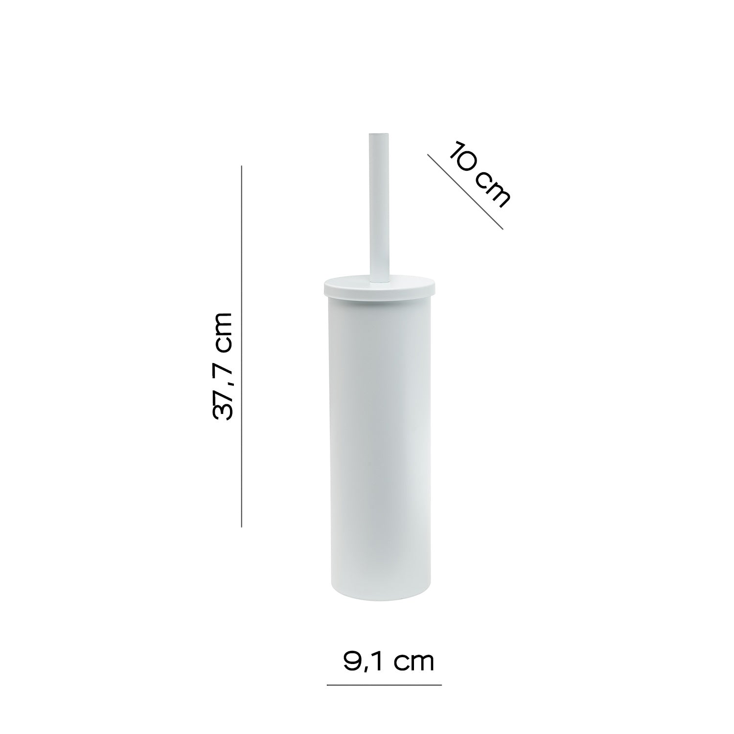 Scopino con ciuffo in setole Gedy modello Tonga - Bianco Matt by CeramicStore | Lo specialista del tuo bagno
