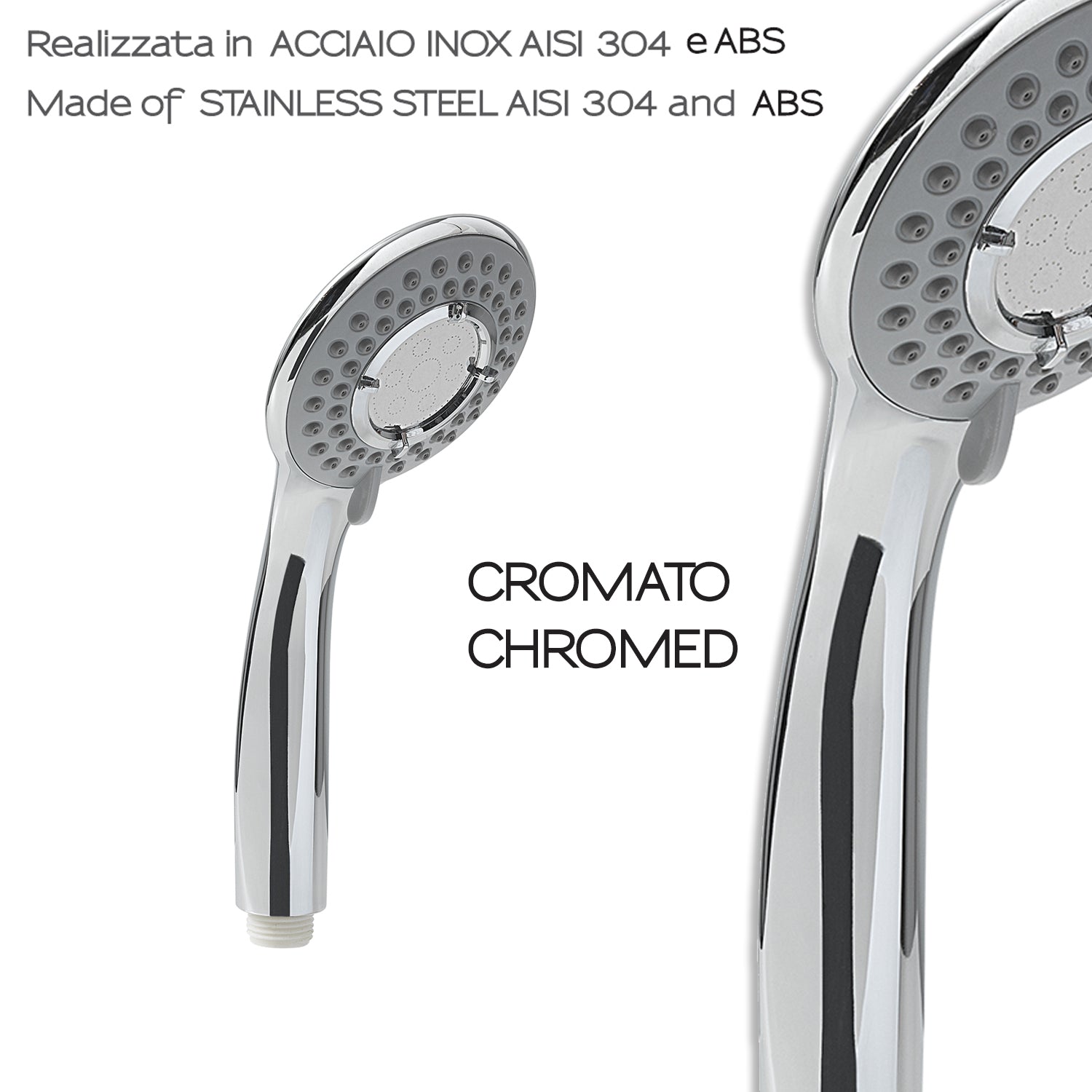 Doccetta 3 getti in Acciaio Inox AISI 304/ABS modello Top 03 Tonic di Gedy - Cromato by CeramicStore | Lo specialista del tuo bagno