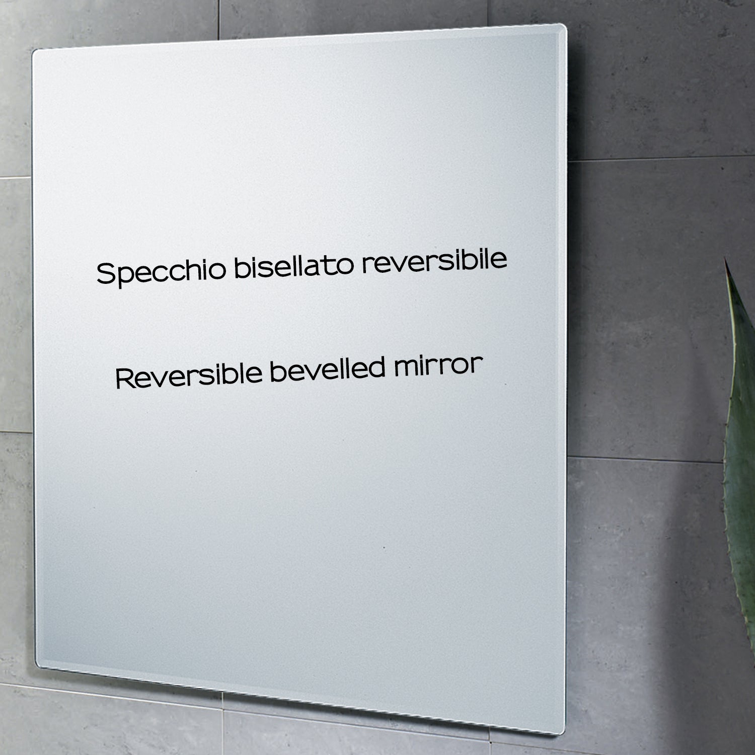 Specchio bisellato reversibile 60x70 cm modello William di Gedy by CeramicStore | Lo specialista del tuo bagno