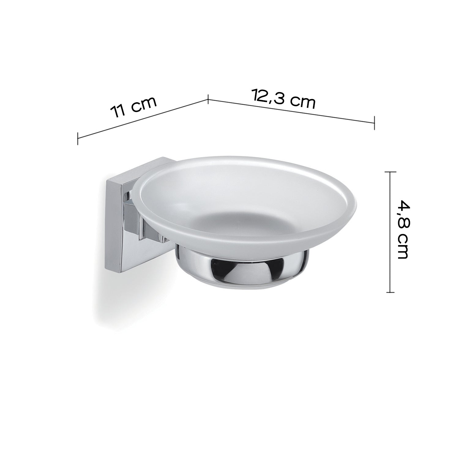 Portasapone a muro di Gedy serie Olimpo - Cromato by CeramicStore | Lo specialista del tuo bagno
