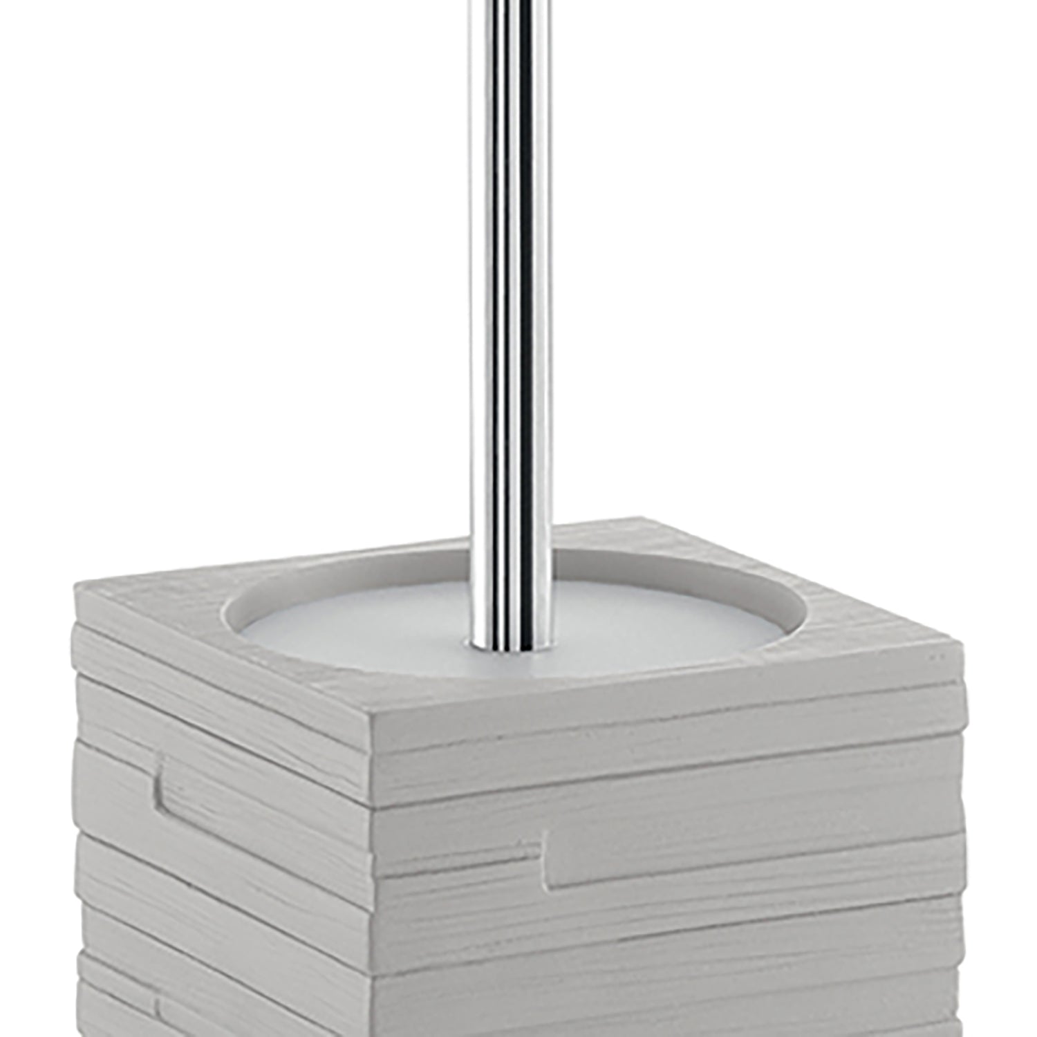 Scopino da appoggio con ciuffo in setole Gedy serie Quadrotto - Grigio by CeramicStore | Lo specialista del tuo bagno