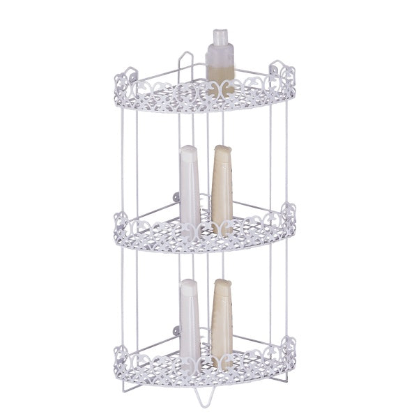 Mensola doccia angolare 3 Livelli modello Agadir colore bianco by CeramicStore | Lo specialista del tuo bagno