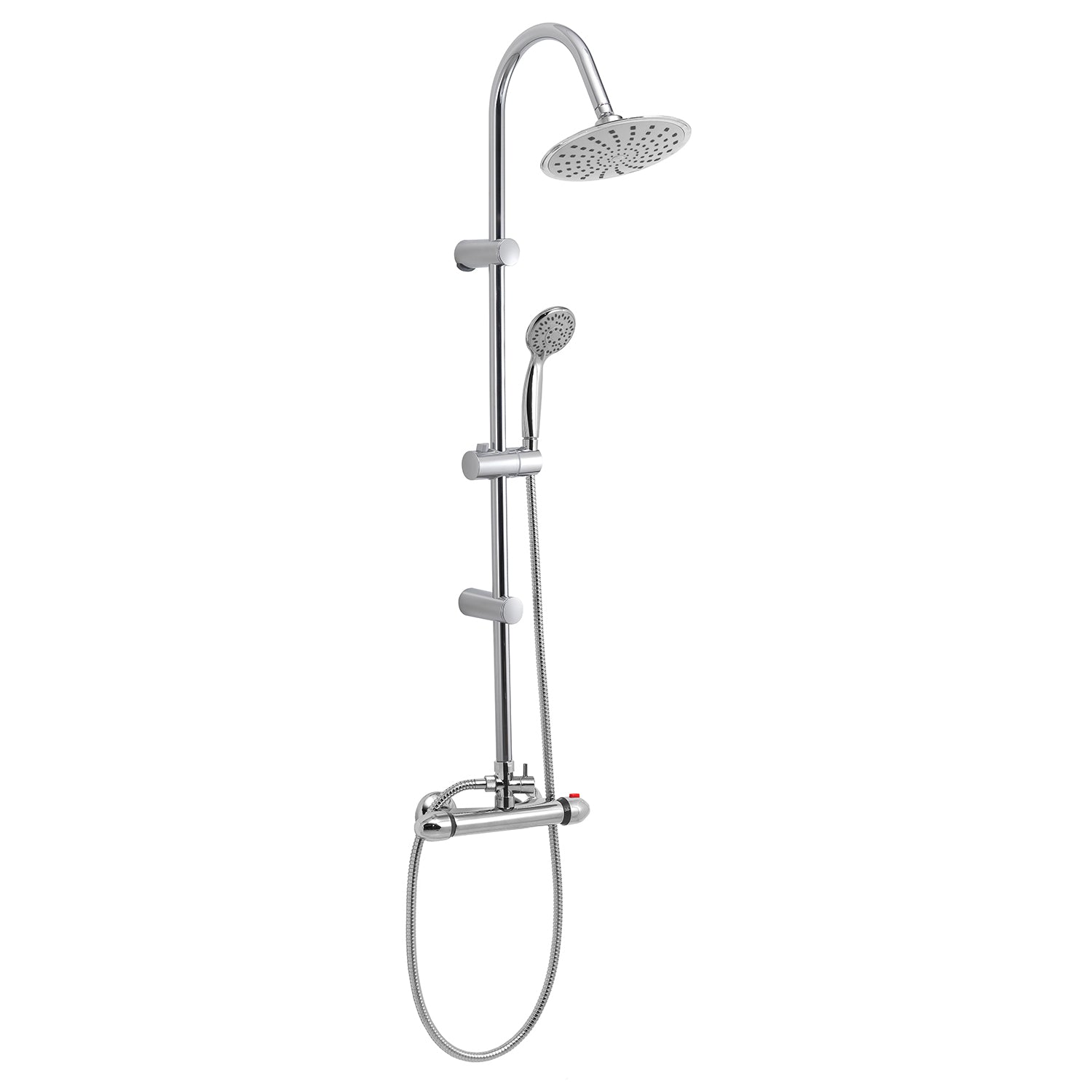 Colonna doccia tonda regolabile modello Easy Mix 01 di Gedy - 108cm/Cromo by CeramicStore | Lo specialista del tuo bagno