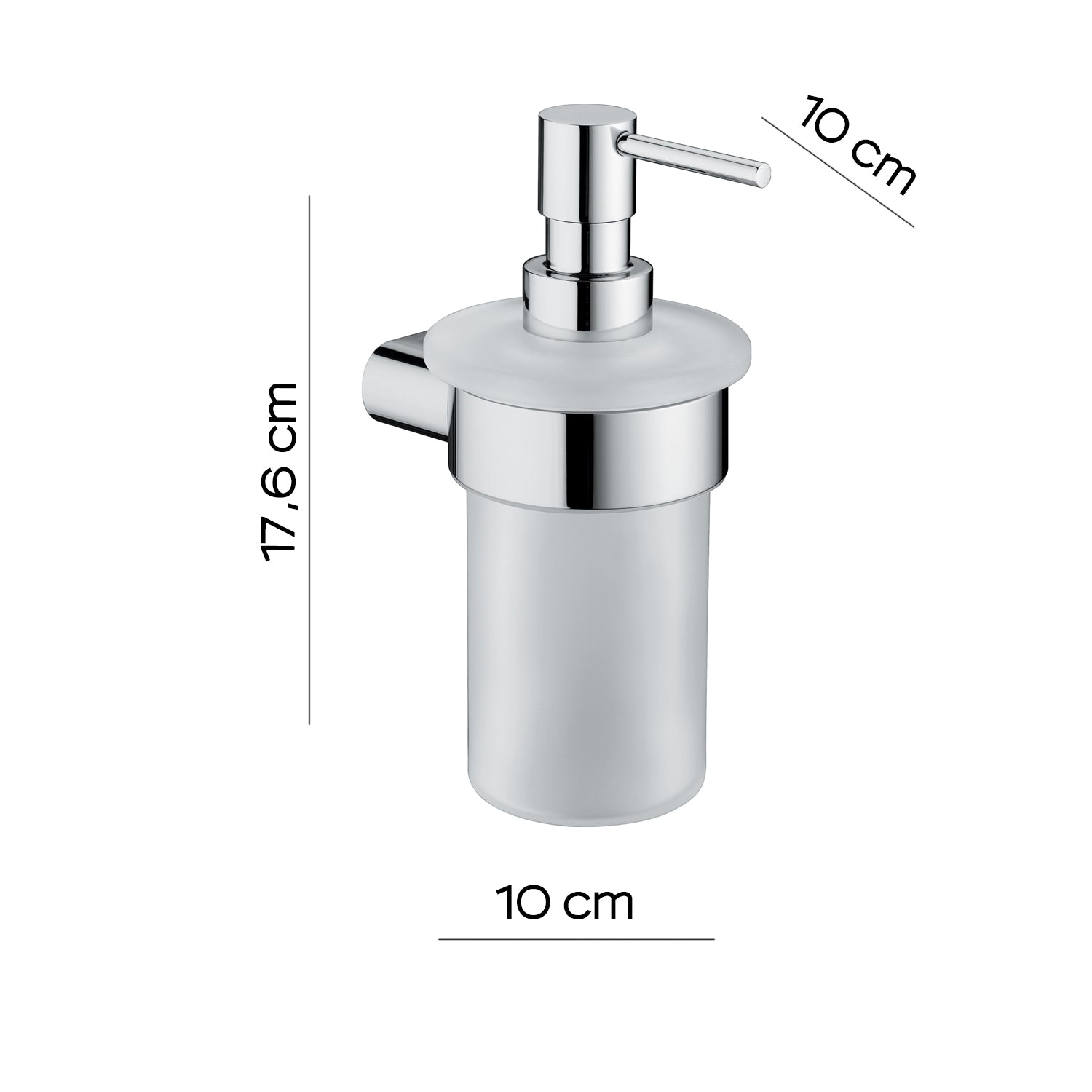 Dosasapone a parete Gedy serie Azzorre - Cromato by CeramicStore | Lo specialista del tuo bagno