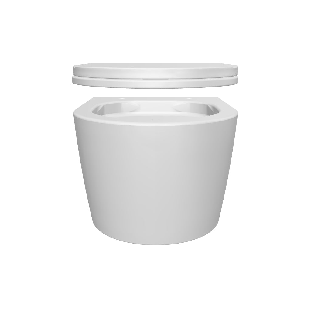 Vaso Sospeso senza brida Ceramica Globo Forty3 cm 43 WC con sedile soft close