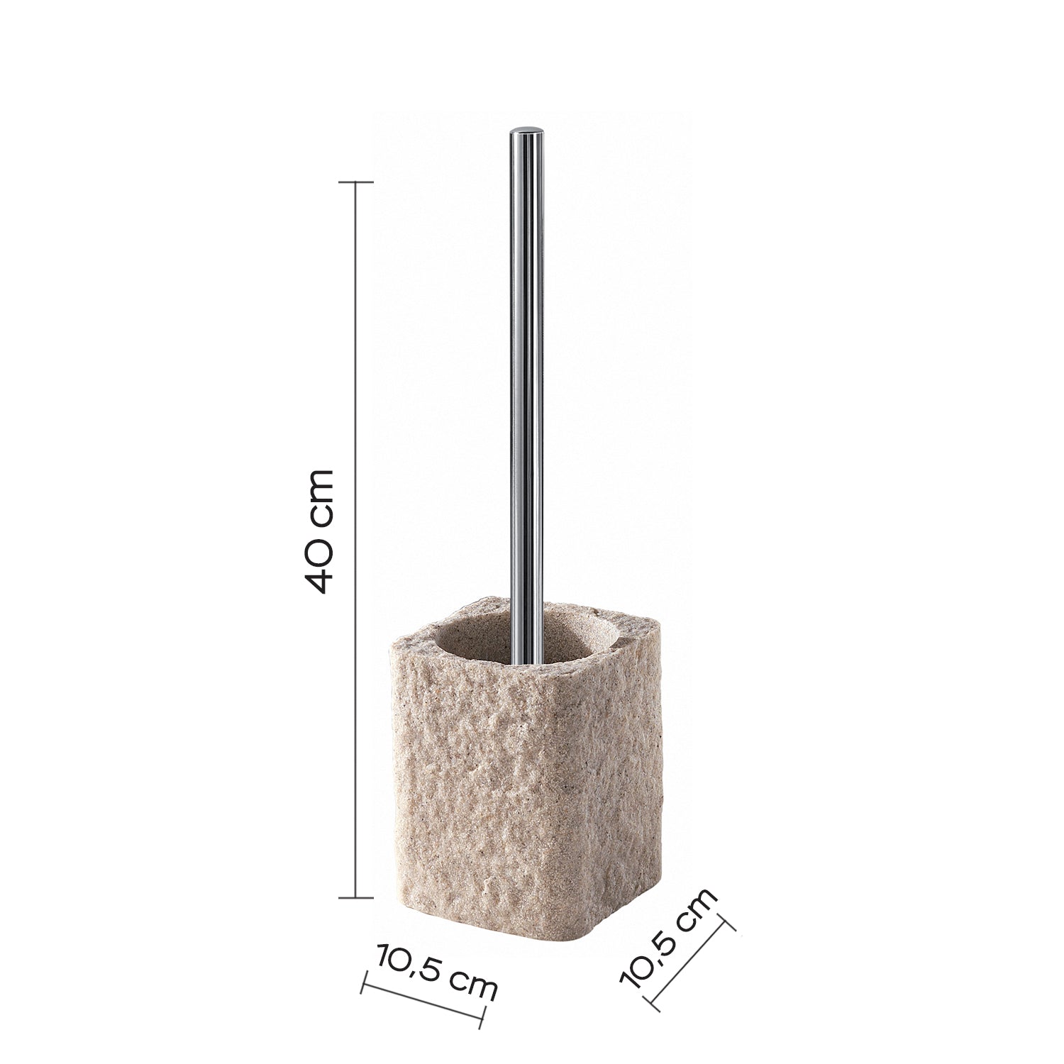 Scopino da appoggio con ciuffo in setole Gedy modello Aries - Beige by CeramicStore | Lo specialista del tuo bagno