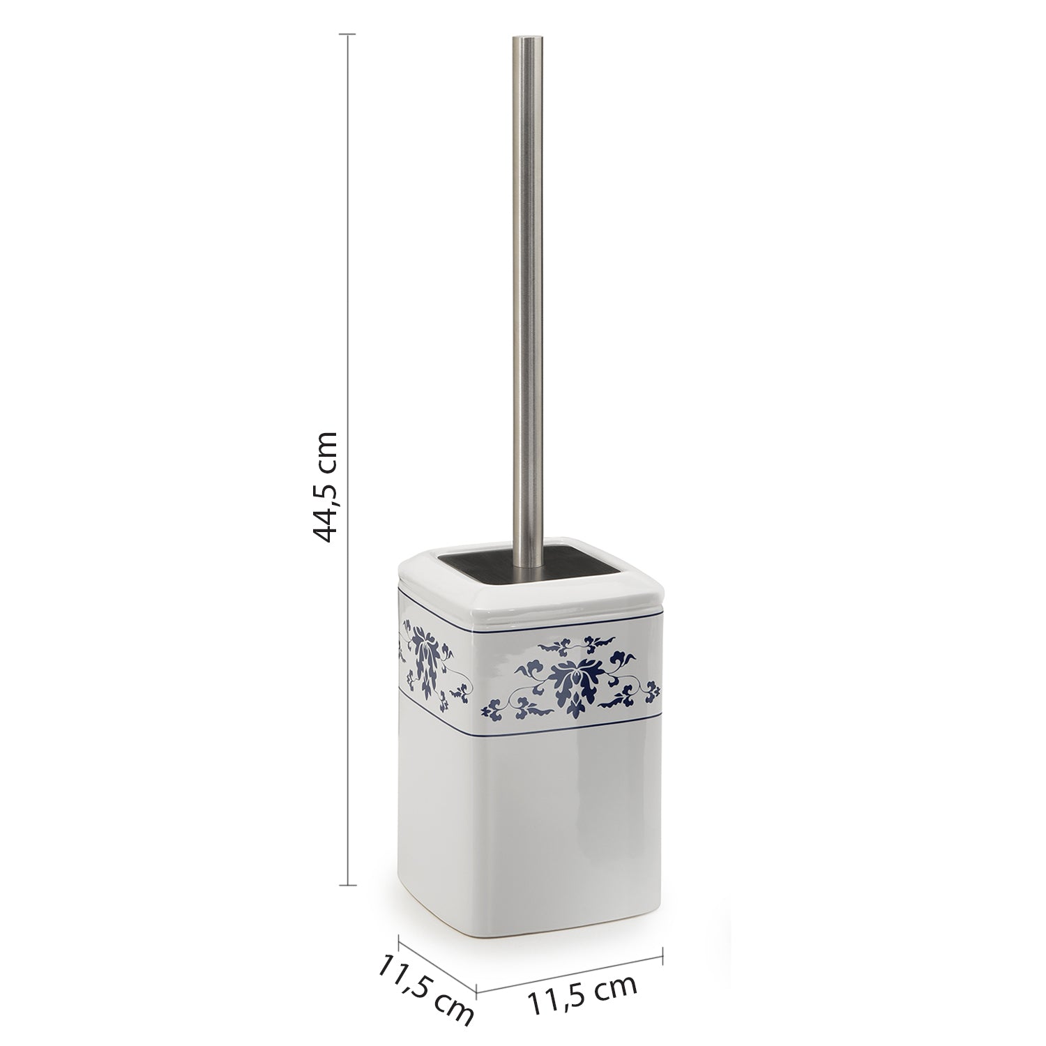Scopino bagno in porcellana Gedy serie Cixi - Bianco/Blu by CeramicStore | Lo specialista del tuo bagno
